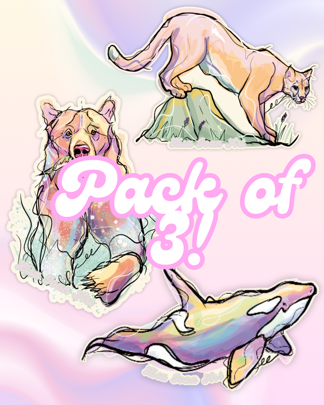 The Van Isle 3 - 3pack of stickers