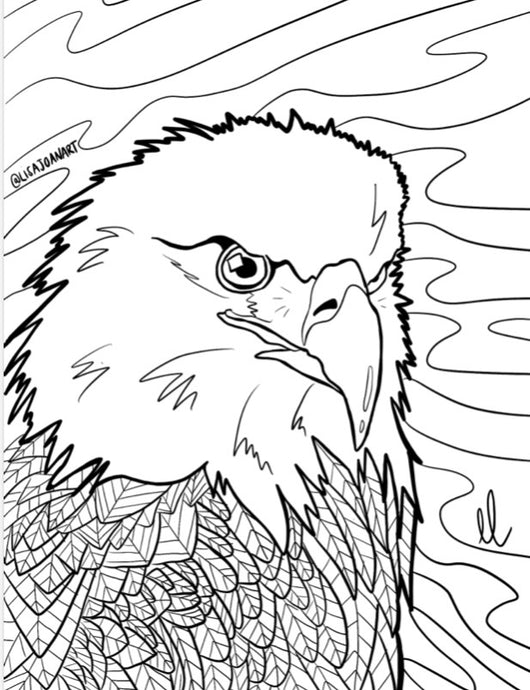 Eagle Colouring Sheet
